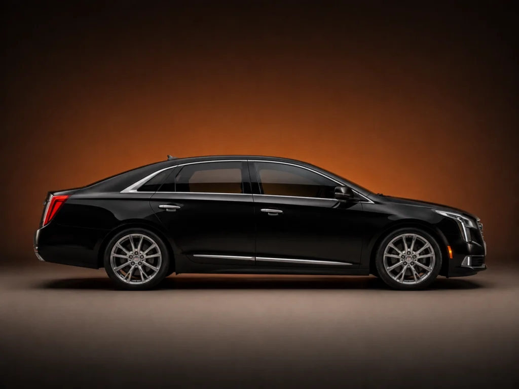 Black Cadillac XTS sedan for premium Los Angeles transportation service