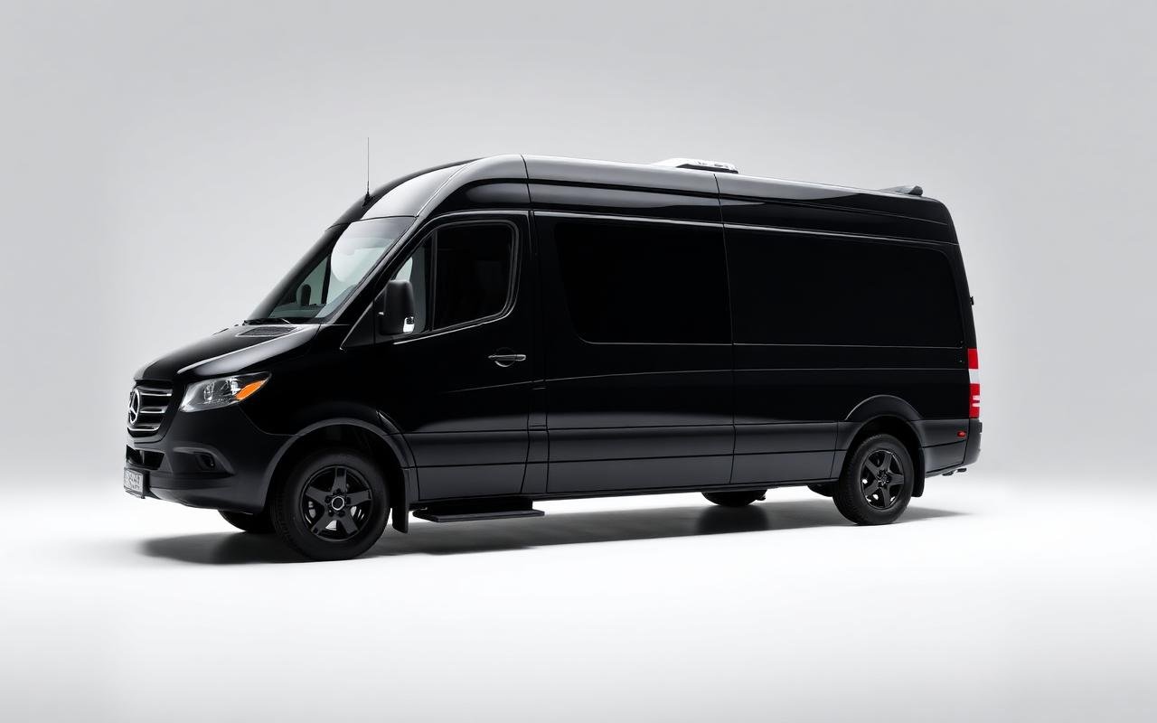 Black luxury sedan for Los Angeles chauffeur booking