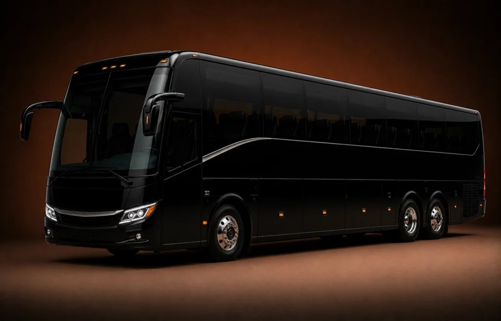 Executive coach bus for Los Angeles premium group transportation service