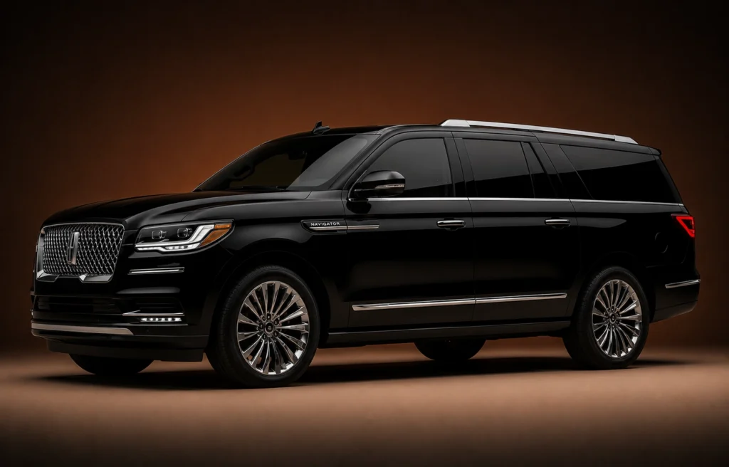 Black Lincoln Navigator luxury SUV for Los Angeles chauffeur booking