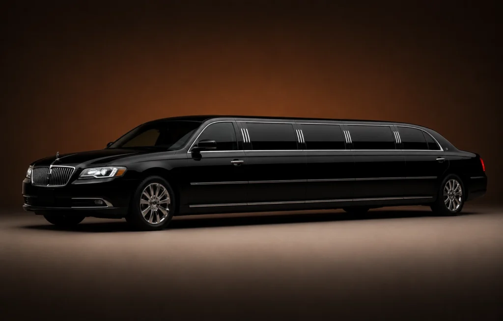 Black Lincoln stretch limousine for Los Angeles luxury chauffeur service